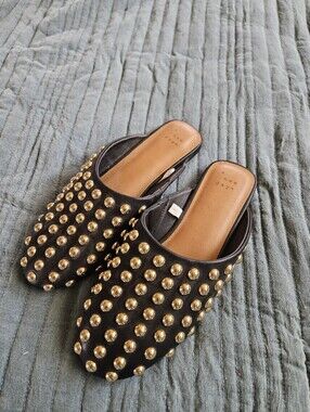 A New Day Black Slip-On Mules